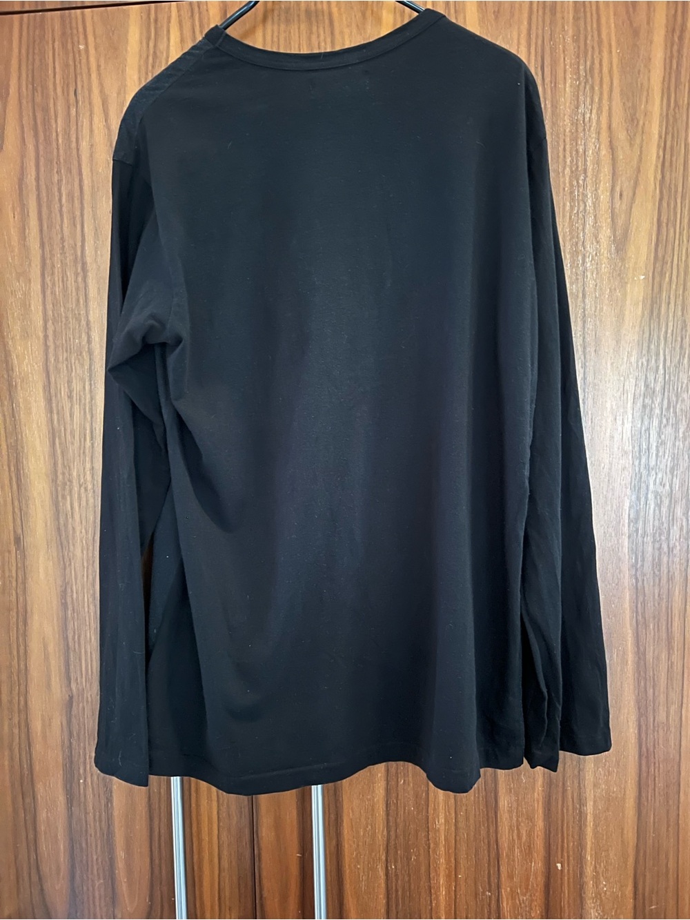 Yohji Yamamoto Black Long-Sleeve Shirt with Hat Portrait Graphic - Picture 2 of 5